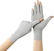 [Generic] Womens Summer Fingerless Gloves Thin Touch Screen Cycling Driving Gloves Outdoor UV Protection Gloves for Riding Running Hiking