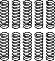 uxcell 30Pcs Compression Spring, 10mm OD, 1.2mm Wire Size, 30mm Free Length, Spring Steel Construction Extended Mechanical Compression Springs for Shop and Home Repairs, Black