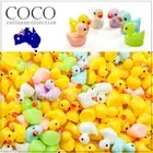 100X Mini Tiny Resin Ducks Garden Lawn Ornaments Outdoor Yard Party Art Decorati