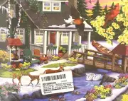 BITS AND PIECES A Place In The Woods 300 Pc Jigsaw Puzzle 18" X 24" Damaged Box
