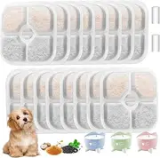 Pack of 16 Cat Fountain Filters for Catit Drinking Fountain with 2 Hoses Replacement Filter Water Filter Triple Filter System