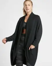 Athleta Ethereal Cocoon Wrap Size S/M Black