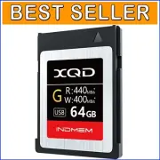 High-Speed 64GB XQD Flash Card - Ideal for 4K Video & Professional Cameras