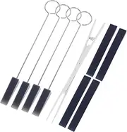 COSMEVIVI 1 Set Piano Mute Clamp Portable Tuning Tool for Piano Voice Stop Accessory Includes Treble Forks Long Gels for Pianists Technicians