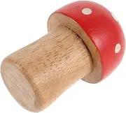 Garneck 2pcs Wooden Mushroom Portable Hand Percussion Instruments for Lightweight Rattles for Indoor Outdoor Fun Versatile for Music Play