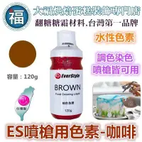 在飛比找Yahoo!奇摩拍賣優惠-ES 噴槍食用色液 色漿【棕色】咖啡色色膏 Brown 食用