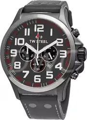 TW Steel Pilot Men's Chronograph Steel Quartz Mens 45mm Watch TW422