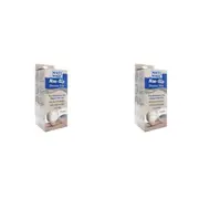 2PK White Magic Shower Floor Mat Square Fast Drying Non-Slip Rug Cream 53x53cm