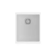 ACA 370 x 460 x 200mm White Single Bowl Granite Kitchen Laundry Sink Top/Flush/Under Mount