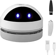 Mini Desktop Vacuum Cleaner Cute Desk Vacuum Cleaner for Picking up Crumbs Eraser Crumbs Pet Hairs Flakes Tiny Items, Portable Small USB Vacuum Cleaner for Dust on Desk Tabletop Keyboard Piano