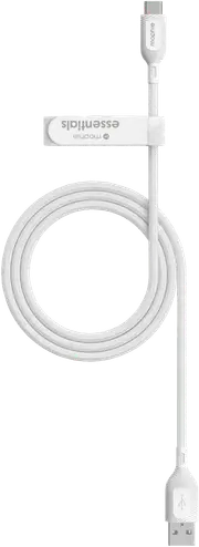 Mophie Essential USB-A-Lightning Cable Braided 2M White