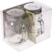 Grant Howard Mason Mini Salt and Pepper Shakers Two Set, 4 Ounces