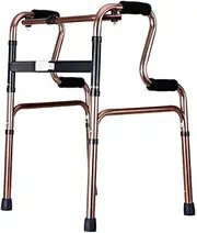 Walker, Rollator Walker Folding Walking Frame 8-Levels Adjustable HIGT Lightweight Walker for Seniors Walking Mobility Aid for Old Man Rehabilitation Little Surprise