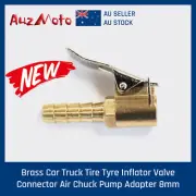 1PC Car Truck Tire Tyre Inflator Valve Connector Air Chuck Brass 8mm Portable