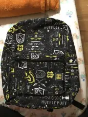 Harry Potter Hufflepuff Backpack NWTs Black and Yellow Puffs