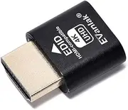 HDMI Dummy Plug Headless Ghost Display Emulator Premium Aluminum PC（Fit Headless-3840x2160@60H New 3RD）-1Pack…