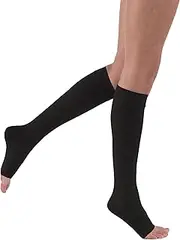 Jobst Relief Knee High Moderate Compression 15-20, Open Toe Silky Beige
