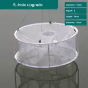 Automatic Fishing Net Trap Cage Round Shape Opening for Crabs Crayfish Lobster