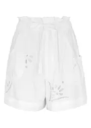 Isabel Marant Hidea Eyelet-embroidered Shorts - White - 40 (UK12 / M) 40 (UK12 / M)