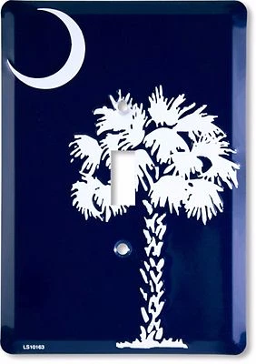 South Carolina State Flag Aluminum Novelty Single Light Switch Cover