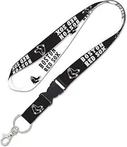 Boston Red Sox Lanyard w/detachable buckle 1", Black/White