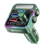 Bluetooth 5.3 FM Transmitter Car Adapter - Car Charger 54W [PD 36W & FT1018-US