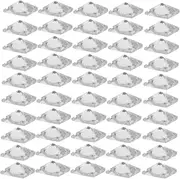 Didiseaon 50pcs Shiny Zircon Nail Charms Sparkling Nail Art Gems Unique Flat Back Design