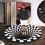 3D VORTEX ILLUSION RUG OPTICAL CARPET FLOOR PAD MAT 地毯墊