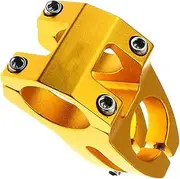 Adjustable Aluminum Alloy Bike Handlebar Stem Wear Resistant Fixed Bar Stem for Downhill Climbing and DIY Upgrades Golden Finish