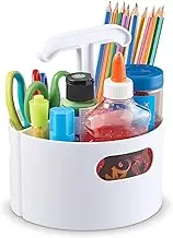Learning Resources Create-a-Space Storage Mini Center - White, Classroom Craft Keeper, Maker Space, Small Space Storage, Teacher Organizer, Home School Accessories, 4 Piece Set