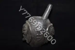 紅山文化隕石搗藥罐、有磁性、包漿細膩，值得收藏，重量3.1千克、 舊藏 古玩 老物件-81892