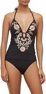 [Kenneth Cole New York] Kenneth Cole Reaction Solid Embellished Tankini