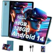 Tablet, 10.1 Inch Tablets, Android 14 Tablet with 18GB RAM+128GB ROM/ 1TB