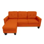 Jasper Sofa with Chase Burnt Orange