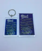 DAD Keyring or Fridge Magnet - FAMILY GIFT PRESENT IDEA