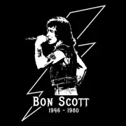 Bon Scott tribute T-Shirt AC/DC High Voltage HIGHWAY TO HELL BlackSheepShirts