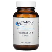 Metabolic Maintenance, Vitamin D-3, 2,000 IU, 120 Capsules