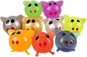 Venting Toy Pig Shape Splat Ball, Cute Jelly Pig Toy, Anti Stress Splat Ball Vent Pig Toy, Pig Stress Relief Soft Rubber Water Ball Kuitgh