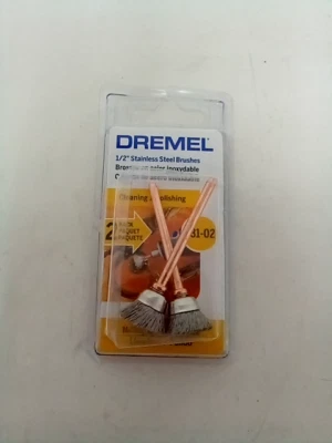 Dremel 1/2" Stainless Steel Brushes 2/Pack
