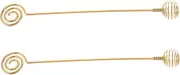Didiseaon 2Pcs Stainless Steel Honey Dippers Honey Spoon for Mixing Coffee Tea Syrups Compact Practical Kitchen Accessory for Honey Pots and Jars