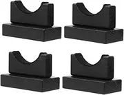 DINHEAROM Wooden Baseball Bat Holders Sturdy Bat Display Rack for Home Club with Base for Neat Storage Organization