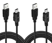 2 Pack 10FT USB Controller Charging Cable for Sony Playstation PS3 PS Move