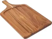 PRETYZOOM Natural Wood Steak Plate Pizza Serving Board Charcuterie Board Easy to Clean