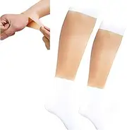 Silicone False Calf, Realistic Fake Calf Leg Silicone Sleeve, Silicone Arm Concealer Cover,(Large)