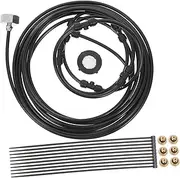 BEBEMOKO 1 Set Outdoor Misting Fan Kit Complete Hose System for Patio Fans Easy Installation Water Mister Adapter for Garden Hose for Cooling Outdoor Spaces