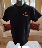 Black Browning hunting Pro Gun T shirt Mulit Sizes Authentic Browning N W Tags
