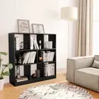 Storage Display Bookshelf Decor Shelf Wooden Bookcase Cube Cabinet Rack Black