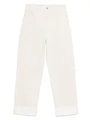 [Bottega Veneta] Bottega Veneta-Jeans A Gamba Dritta Con Stampa Sul Retro-Donna 40 IT
