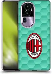 Head Case Designs Officially Licensed AC Milan Home Goalkeeper 2020/21 Crest Kit Soft Gel Case Compatible with Oppo Reno10 Pro+