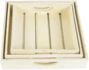 Craft Medley DIY Wood Slat Trays 3/PkgWS425